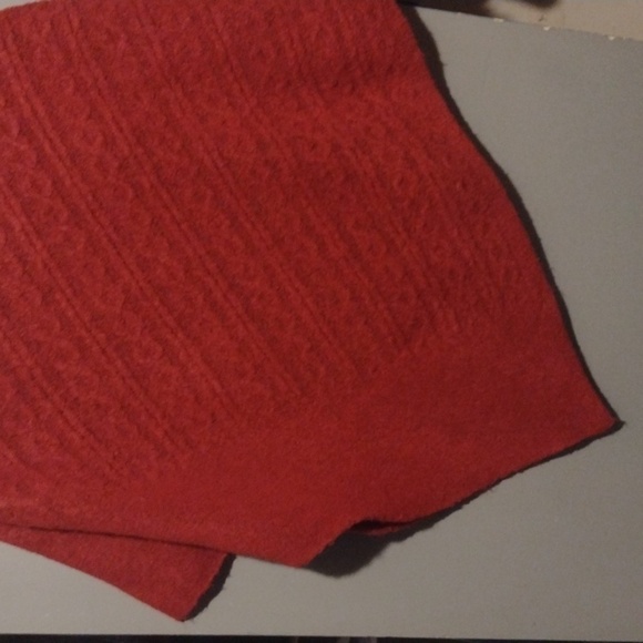 Beautiful Red Talbots Knit Poncho size small/xsmall Christmas - Picture 5 of 7